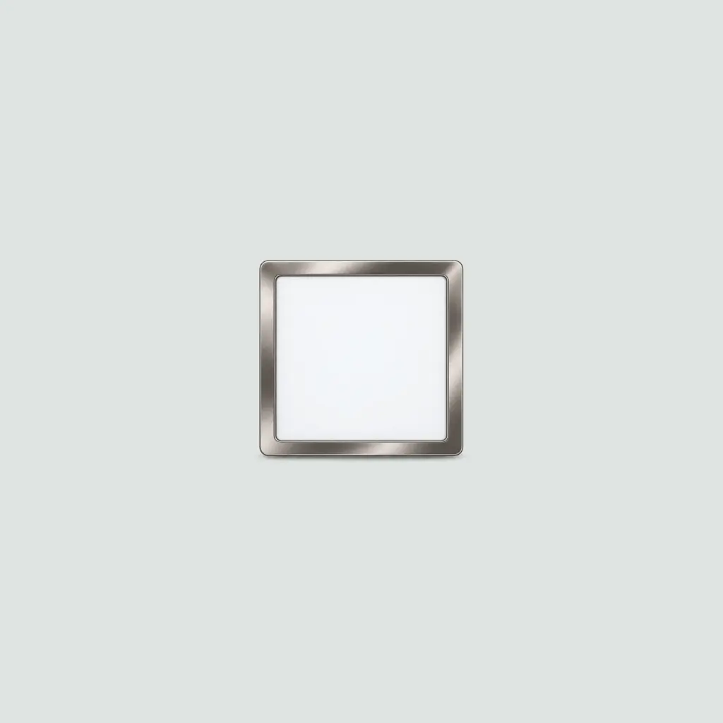 Panel LED Cuadrado Sobrepuesto Filo Niquelado