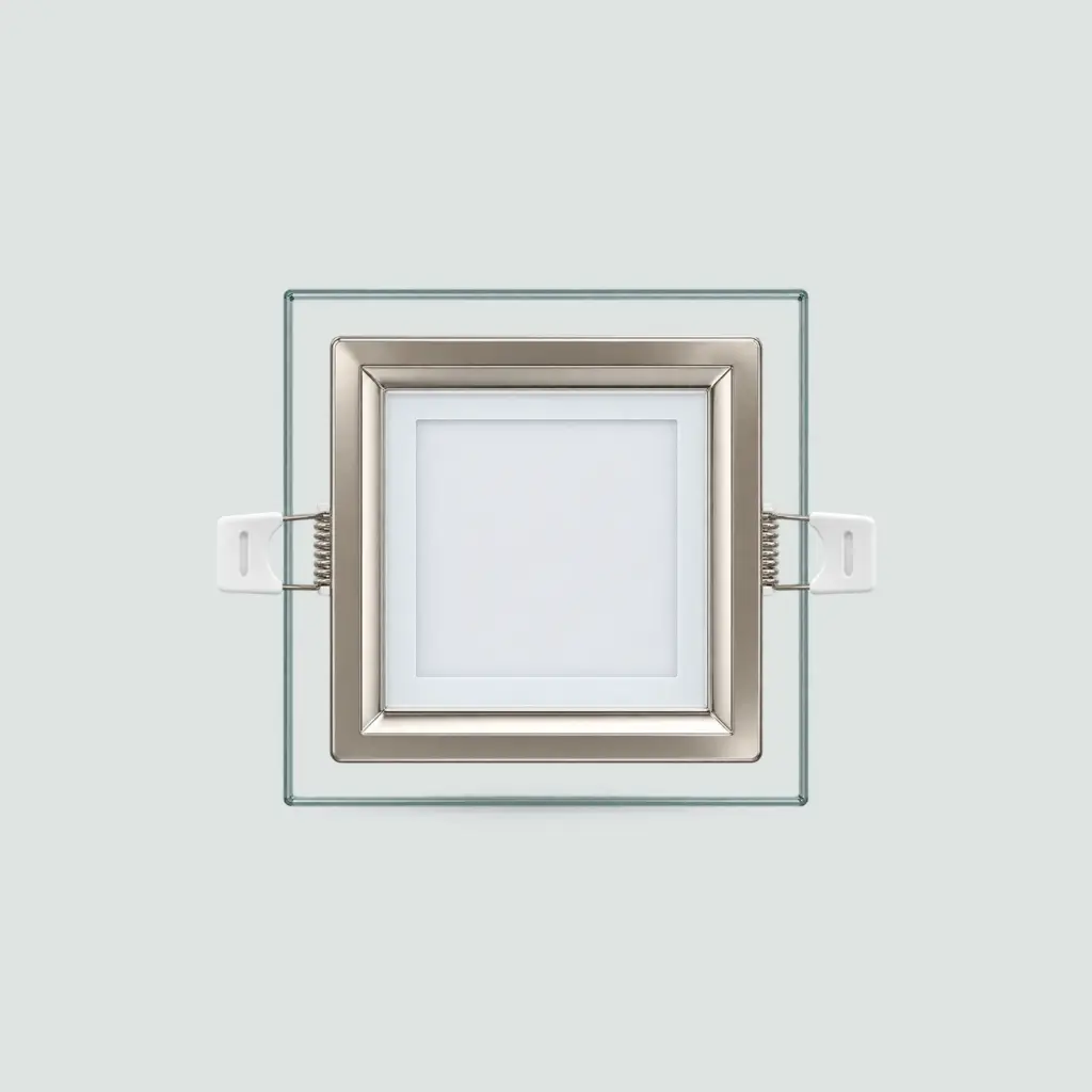Panel LED Cuadrado Empotrable COB Filo Niquelado