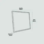 Panel LED Pizarra Sobrepuesto 60x60 02.006.0152