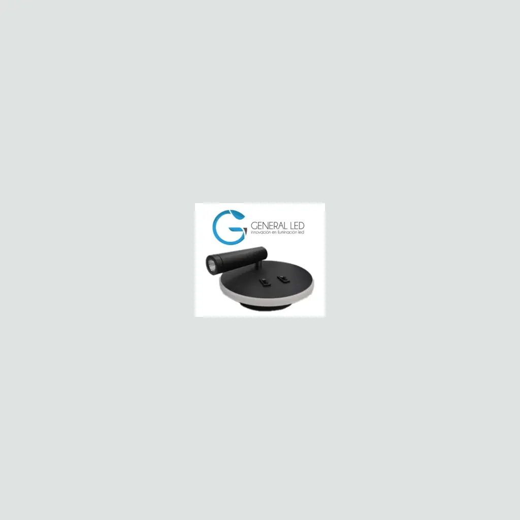 Conjunto Francis Aplique De Pared Redondo Negro 5W-3200K 02.010.0150