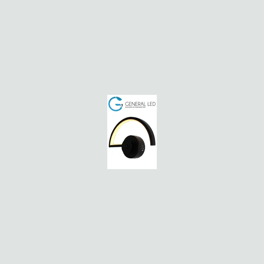 Conjunto Gina Aplique De Pared Medio Circulo Negro 02.010.0183