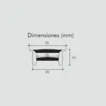 Perfil LED De Silicona Empotrable 02.018.0047