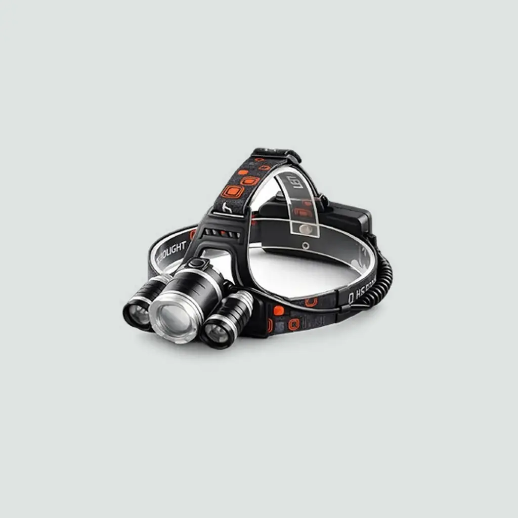 Linterna LED De Cabeza Zoom Recargable