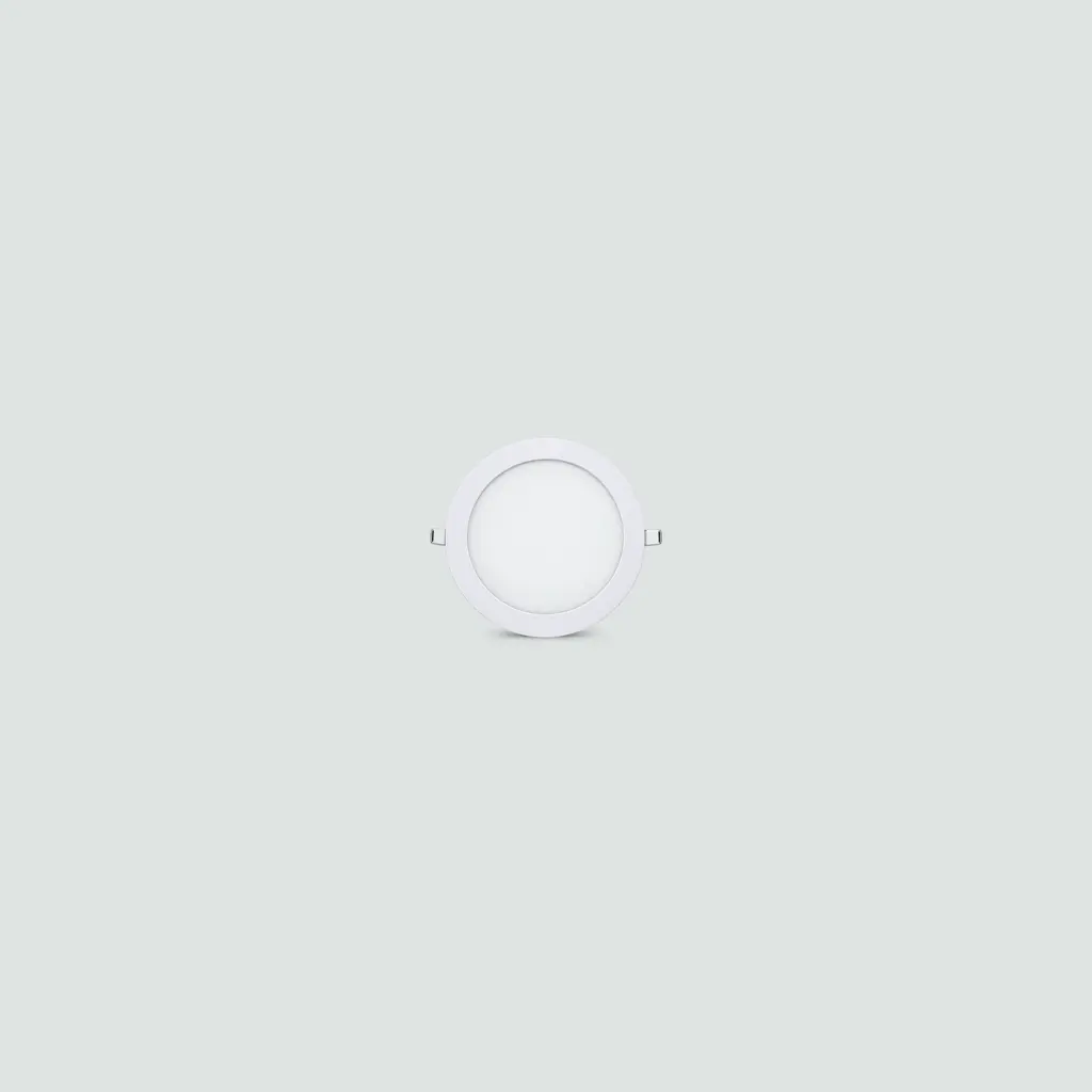 Panel LED Redondo Empotrable Filo Blanco