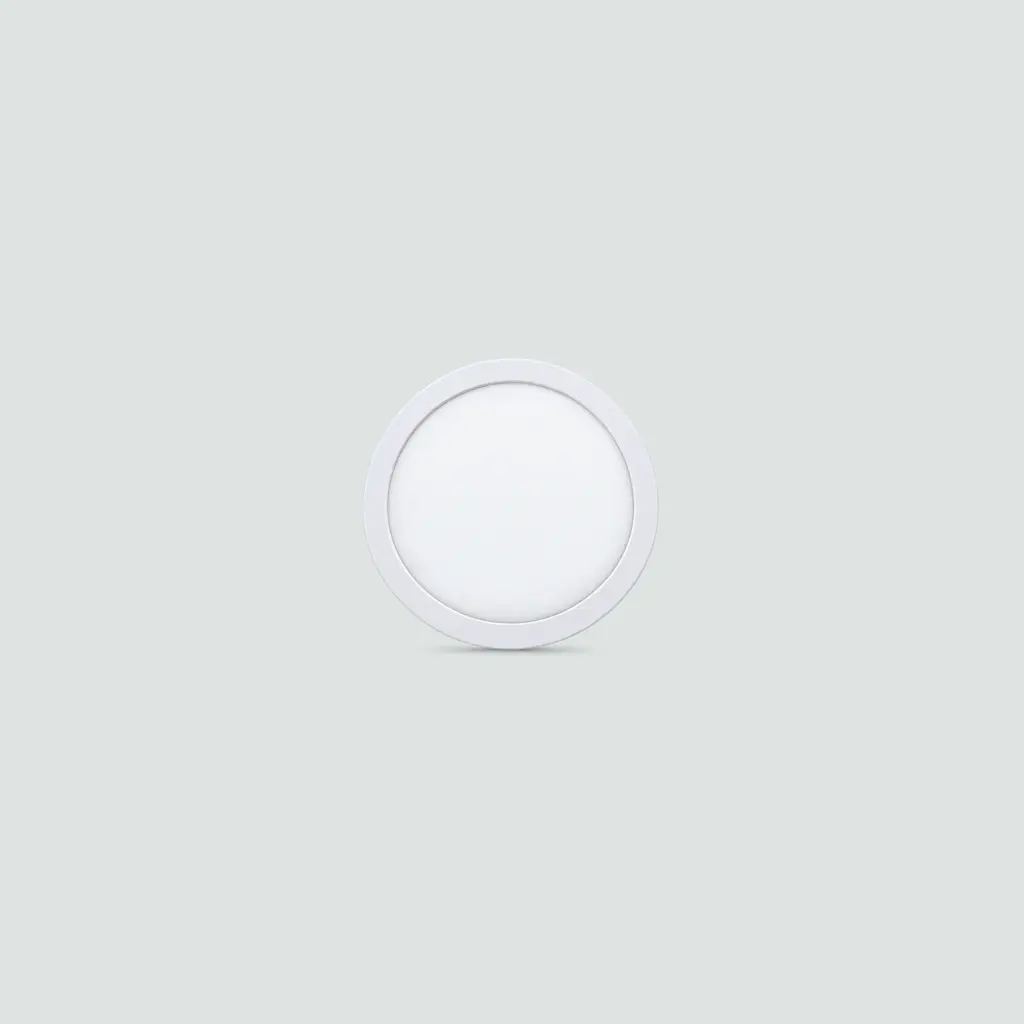 Panel LED Redondo Sobrepuesto Filo Blanco