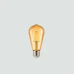 Foco LED Zafiro Ámbar E27 St64 padre variable