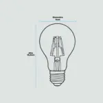 Foco LED Zafiro Ámbar E27 A60 02.001.0659