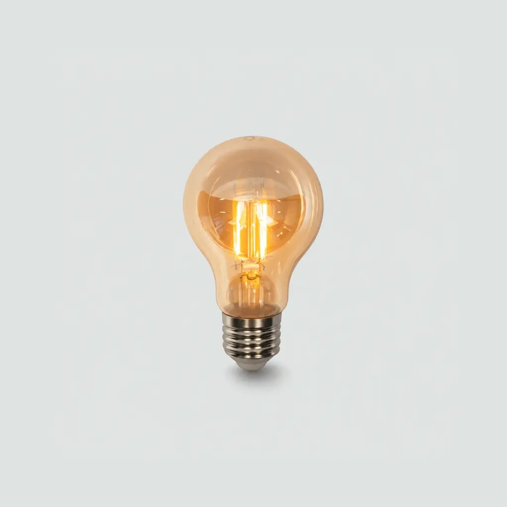 Foco LED Globo Ámbar E27 G95