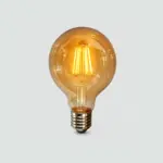 Foco LED Globo Ámbar E27 G80 02.001.0750