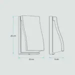 Aplique Minimalista Negro Simple 3W-3200K 02.006.0212