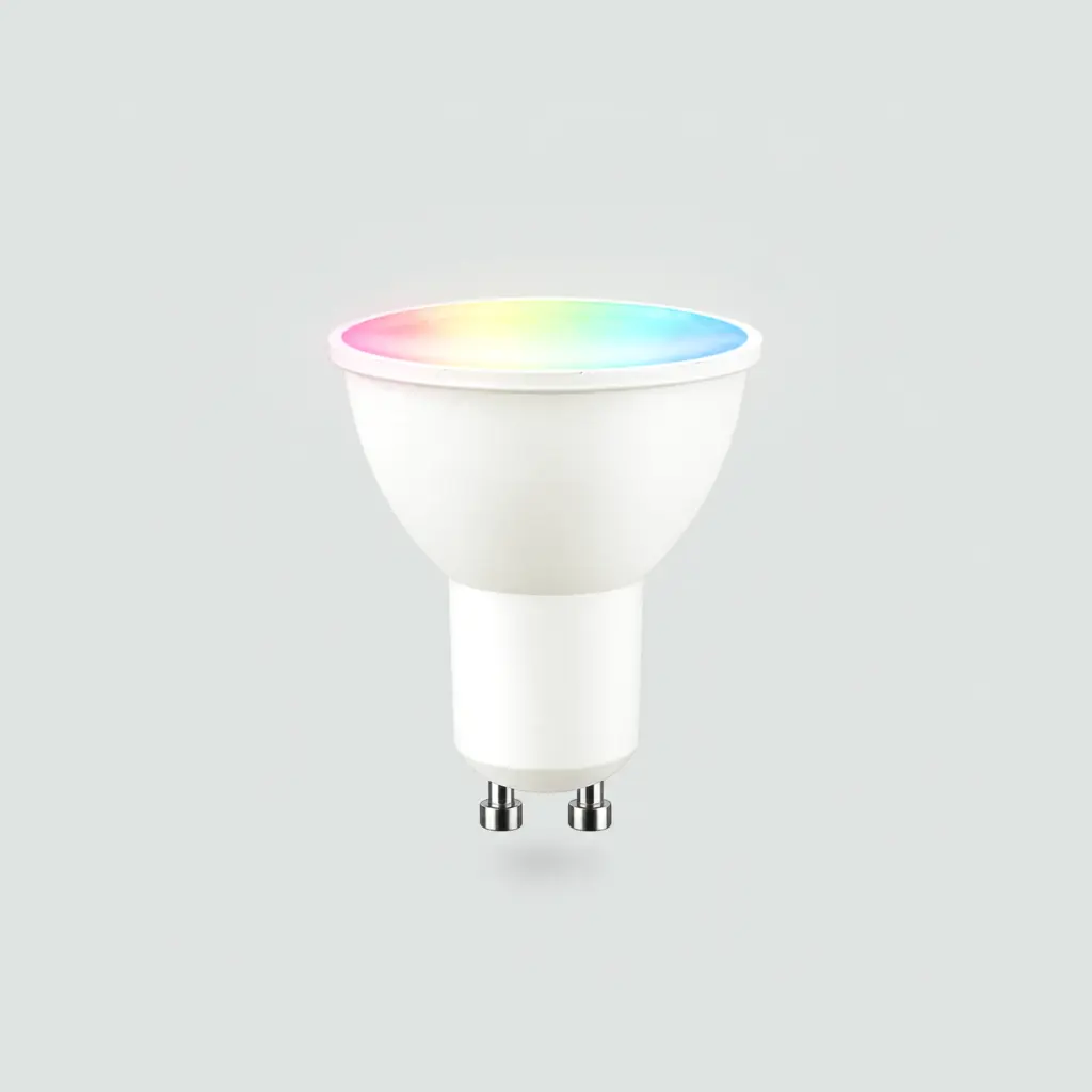 Foco LED Dicroico Gu10 RGB Con Control Remoto