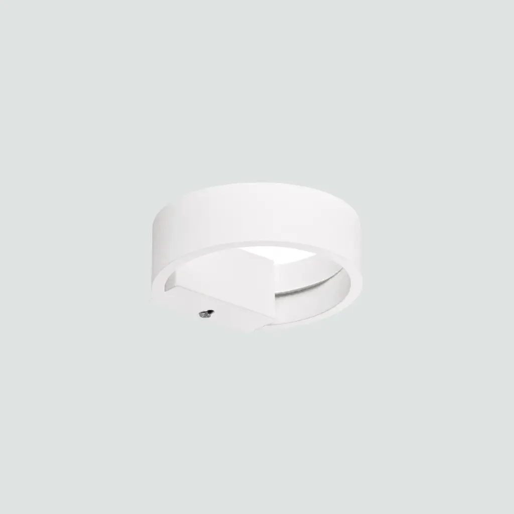 Aplique De Pared Semicircular Blanco 5W-6200K