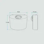 Aplique De Pared Circular Blanco 10W-6000K 02.010.0094