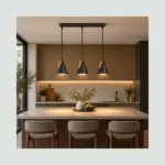 Lámpara Triple Colgante Cono Negro Atigrado 02.010.0117