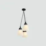 Lámpara Cono Vidrio Floral 02.010.0128