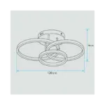 Lámpara De Techo Aros Modernos-Rings 02.010.0162