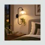 Aplique De Pared Mini Estante Negro 02.010.0173