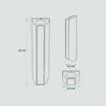 Aplique De Pared Luminos Luz Frontal Negro 5W-3000K 02.010.0206