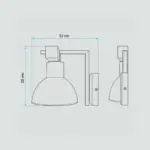 Aplique De Pared Bronce 02.010.0218