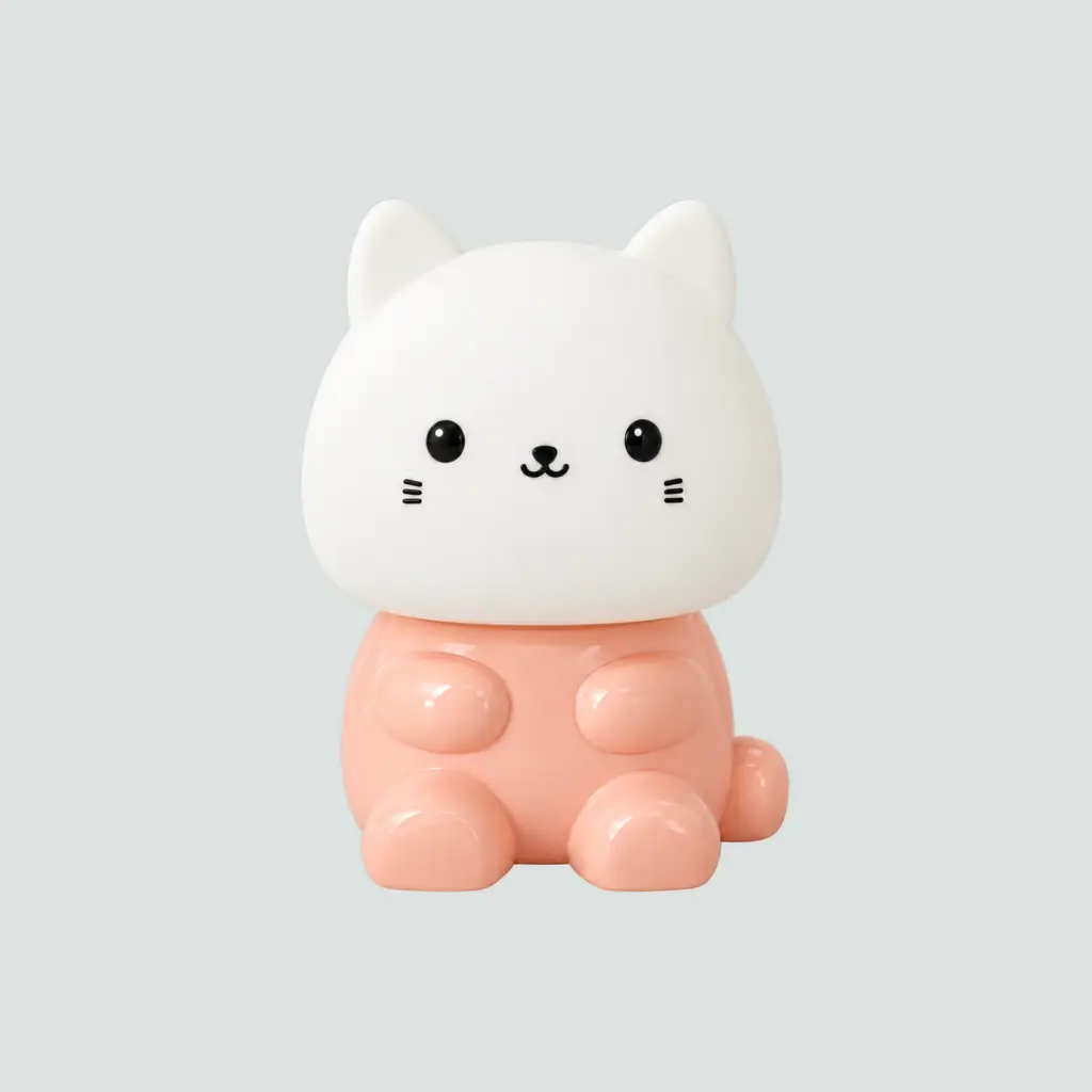 Lámpara De Noche Infantil - Gatito