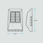 Aplique De Pared Solar Angular Recargable 02.010.0414