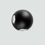 Aplique De Pared Esfera Negra 12W-3200K 02.010.0434