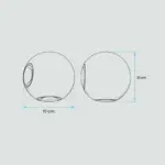 Aplique De Pared Esfera Negra 12W-3200K 02.010.0434