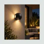 Aplique De Pared Esfera Negra 12W-3200K 02.010.0434