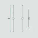Aplique De Pared Lineal Filo Negro 02.010.0449