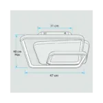 Conjunto Lámpara De Techo Plafon-Cuadrantes 02.010.0492