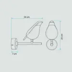 Aplique De Pared Bird 02.010.0525