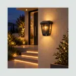 Aplique De Pared Solar Farol Con Sensor .5v 1200mah 20s /3M 02.010.0621