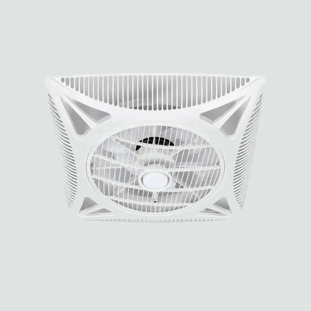 Ventilador De Techo Con Luz LED-Cuadrado Blanco