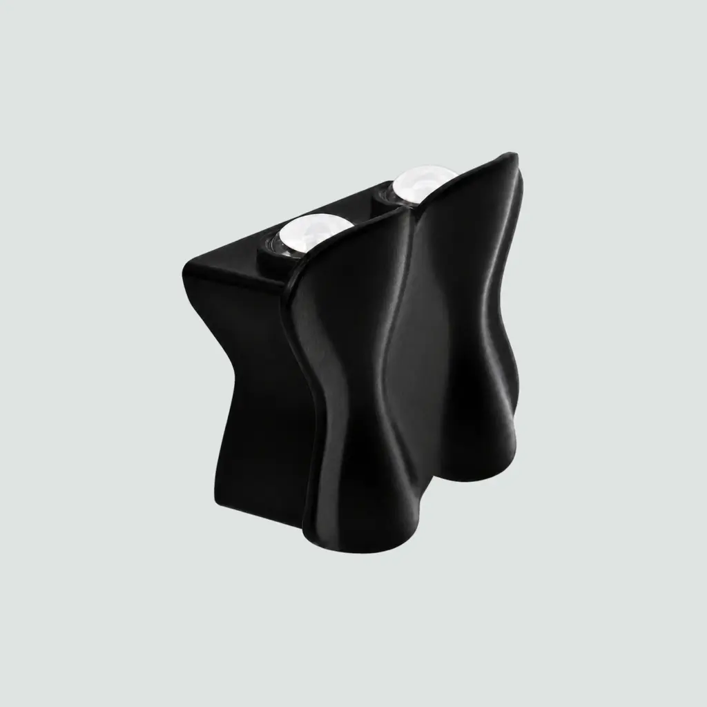 Conjunto Aplique De Pared Concha Negra Doble