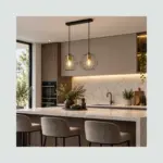 Conjunto De Lámparas Colgantes Geométricas padre variable