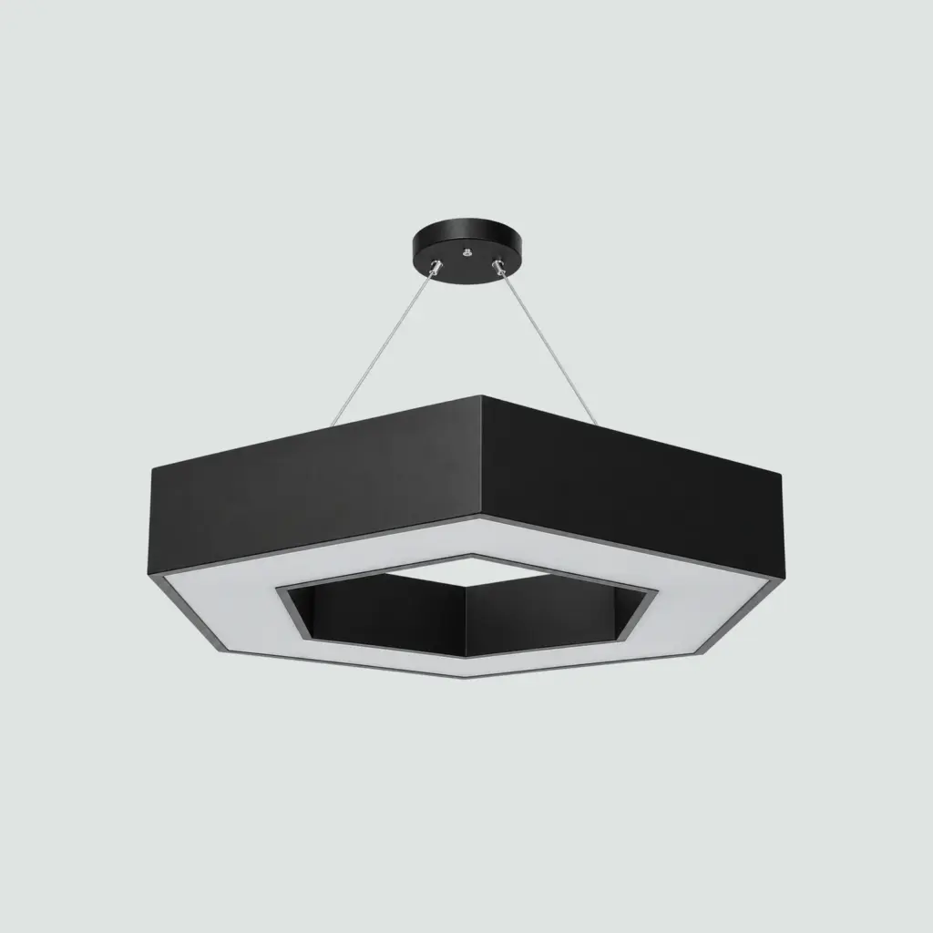 Lámpara Borde Hexagonal