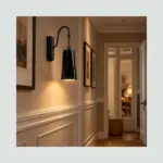 Aplique De Pared Cerámica Negro padre variable