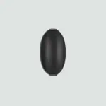 Aplique De Pared Oval Negro Simple 1W-3000K padre variable