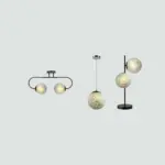 Conjunto De Lámparas Esfera Luna padre variable