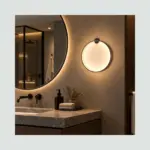 Aplique De Pared Circular Cuerpo Negro padre variable