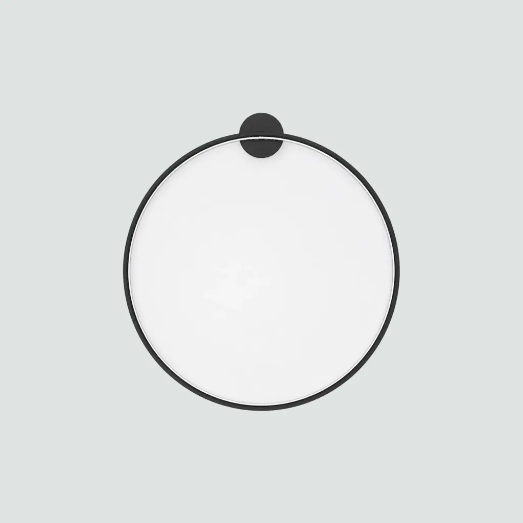 Aplique De Pared Circular Cuerpo Negro
