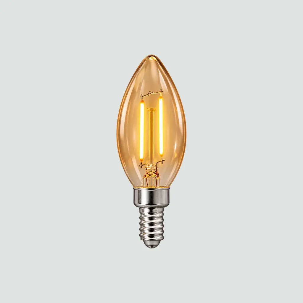 Foco LED Vela Ambar Zafiro E12