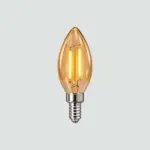 Foco LED Vela Ambar Zafiro E12 02.001.0775