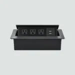 General Tomacorriente De Mesa Con 2 USB 1500 W Gris 02.015.0425