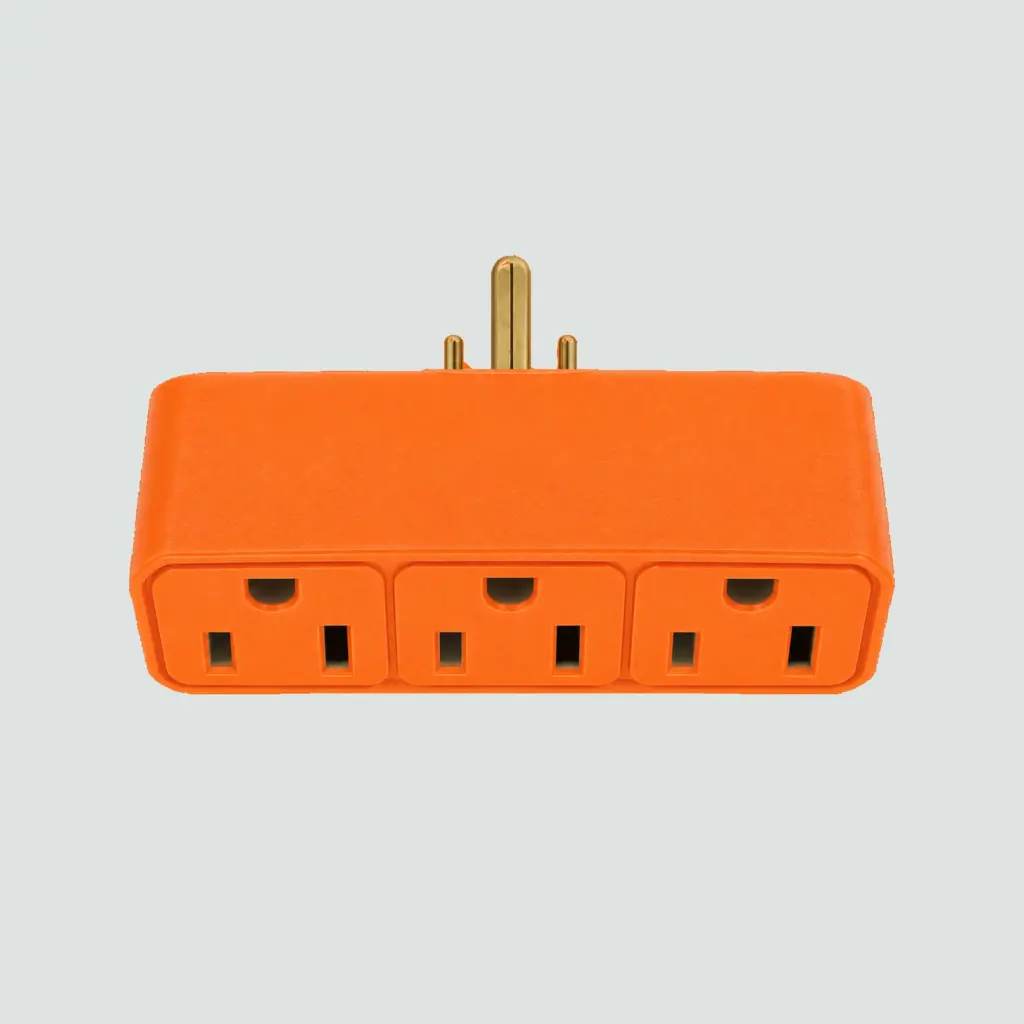 Tomacorriente Adaptador Triple Polarizado