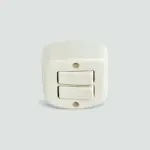 General Interruptor Doble Sobrepuesto Marfil 02.015.0543