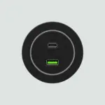 Adaptador Negro Usb+c Para Riel Socket 02.015.0545
