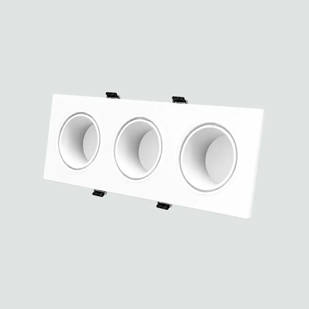 Carcasa Cóncavo Para Dicroico Triple Blanco