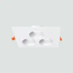 Carcasa Ojo De Buey Cuadrado Dirigible-Gu10/G5 02.017.0077