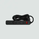 Supresor De Picos Polarizado 6 Servicios 2 M 1800 W Negro 02.019.0097